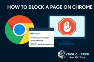 how to block a page on chrome