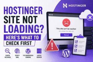 hostinger site not loading